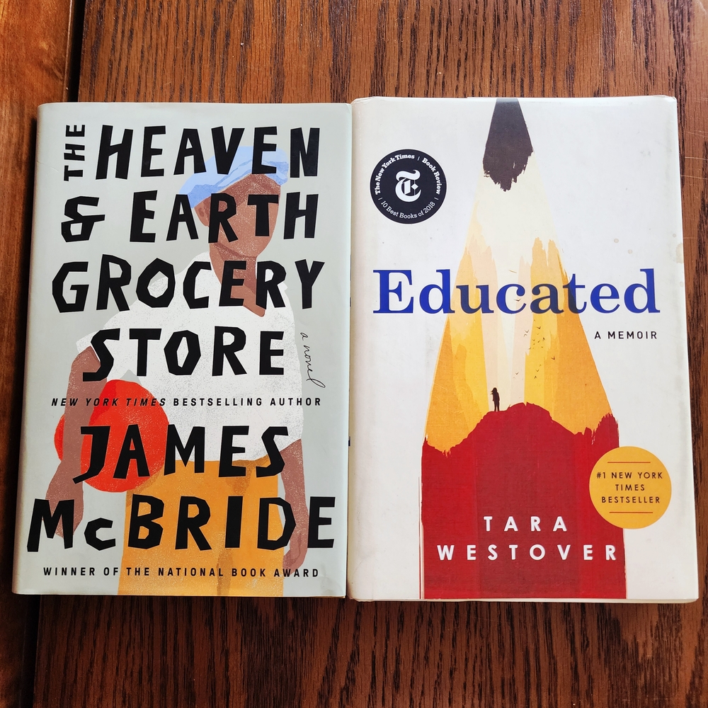 Hardcover Book Bundle - Educated + Heaven and Earth Grocery Store